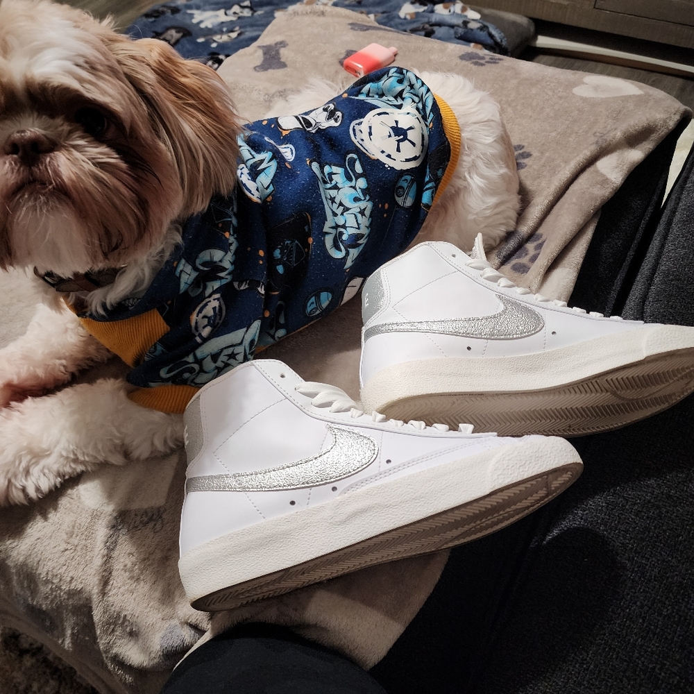 👟🤍❤️Women's Nike Blazer Mid '77 Essential Casual Shoes